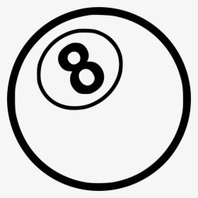 Eight Ball - Bowling Ball Icon Png, Transparent Png, Free Download