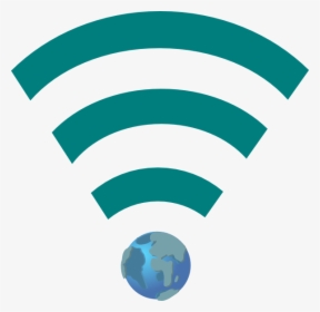 Green Wifi Link With Earth Clip Art At Clker - Wifi Logo Color Green, HD Png Download, Free Download