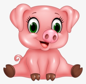 Cute Baby Pig Cartoon, HD Png Download, Free Download