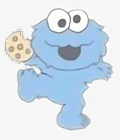 Cookie Monster Clipart Kawaii - Easy Drawing Of Cookie Monster, HD Png Download, Free Download