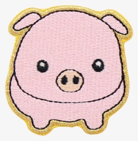 Pig Sticker Patch - Cartoon, HD Png Download, Free Download