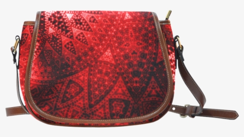 Red Lace Fractal Saddle Bag/small Saddle Bags, Red - Betty Boop Denim Messenger Bags, HD Png Download, Free Download