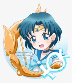 Transparent Sailor Mercury Png - Cartoon, Png Download, Free Download