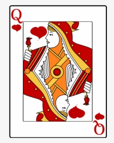 Queen Of Hearts - Card Queen Of Hearts, HD Png Download, Free Download