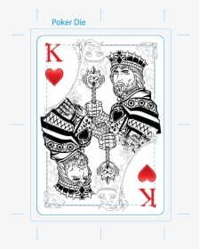 King Card Tattoo - King And Queen Of Hearts Cards, HD Png Download, Free Download