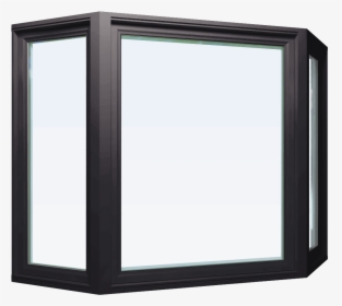 Custom Iron Ore Color Vinyl Replacement Bay Window - Bay Window In Black, HD Png Download, Free Download