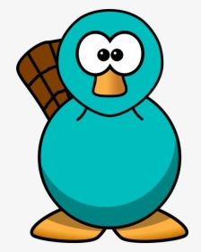 Perry The Platypus Cartoon Beaver Drawing - Cartoon Platypuses Clipart, HD Png Download, Free Download