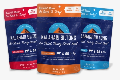 Kalahari Biltong Variety Pack All Three Flavors - Kalahari Biltong Jerky, HD Png Download, Free Download