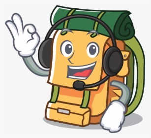 Backpack With Money Cartoon, HD Png Download, Free Download