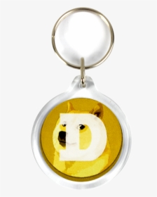 Dogecoin Acrylic Keyring - Keychain, HD Png Download, Free Download