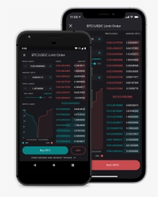 Poloniex Ios And Android App Screens - Smartphone, HD Png Download, Free Download