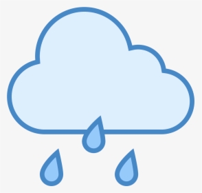 This Is A Drawing Of A Rain Cloud That Is Flat On The, HD Png Download, Free Download