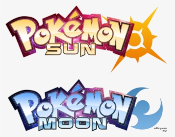 Pokemon Sun/moon By Sickboyrawrs - Sun And Moon Logo Pokemon Anime, HD Png Download, Free Download