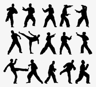 Taekwondo Martial Arts Kick Karate Vector Graphics - Taekwondo Figures, HD Png Download, Free Download