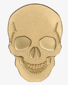 Golden Skull Art Png - Gold Skull, Transparent Png, Free Download