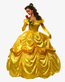 Belle Beast Dress Costume Disney Princess - Princess Belle Dress, HD Png Download, Free Download