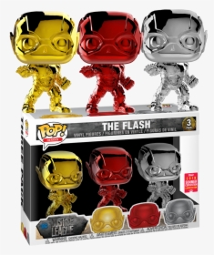Justice League - Flash 3 Pack Funko Pop, HD Png Download, Free Download