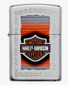 Color Image Chrome Chain Zippo Lighter - Harley Davidson, HD Png Download, Free Download