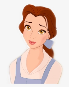 #belle #beautyandthebeast #disney #princess #disneyprincess - Famous Cartoon Characters With Brown Hair, HD Png Download, Free Download
