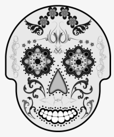 Drawing Detail Sugar Skull, HD Png Download, Free Download