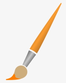 Transparent Orange Paint Splatter Png - Paint Brush Clip Art, Png Download, Free Download