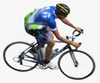 Aerial View Cyclist Png, Transparent Png, Free Download