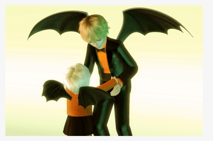Kewai-dou Sims3 Devil"s Wings For Child & Toddler - Cartoon, HD Png Download, Free Download