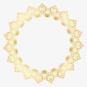 Gold Abstract Elegant Frame No Background - Circle Gold Background Png, Transparent Png, Free Download