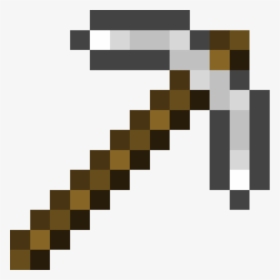 Square Angle Pocket Edition Pickaxe Minecraft - Minecraft Iron Pickaxe Png, Transparent Png, Free Download