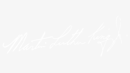 Dr Martin Luther King Jr Signature - Johns Hopkins White Logo, HD Png Download, Free Download