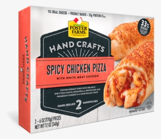 Spicy Chicken Pizza Hand Crafts Sandwich - Foster Farms Chicken Garlic, HD Png Download, Free Download
