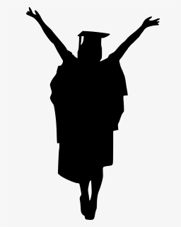 Free Png Graduation Silhouette Png - Female Graduate Silhouette Png, Transparent Png, Free Download