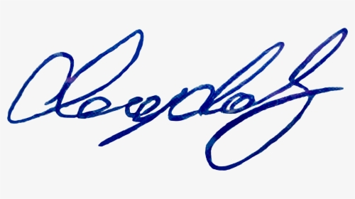 Signature - Blue Signatures, HD Png Download, Free Download