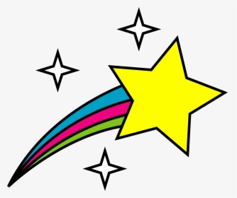 Star Drawing At Getdrawings - Shooting Star Clip Art, HD Png Download, Free Download