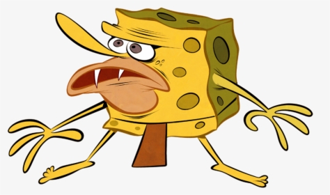 Spongebob Caveman Meme Png - Primitive Spongebob Gif, Transparent Png, Free Download