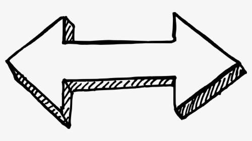 Drawn White Arrow Png, Transparent Png, Free Download