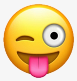 Emoji Smiley Wink Emoticon Face - Emoji 😜, HD Png Download, Free Download