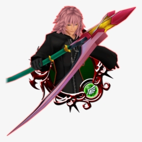 Marluxia B - Stained Glass 6 Khux, HD Png Download, Free Download