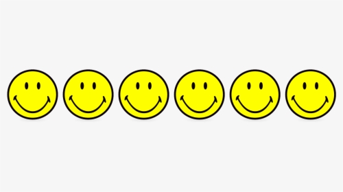 Line Of Smiley Faces, HD Png Download, Free Download