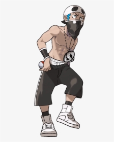 0%0 0 0 0 Pokémon Sun And Moon Cartoon Joint Male Standing - Pokemon Team Skull Grunt, HD Png Download, Free Download