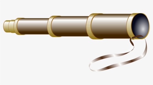 Telescope Spyglass Closer Free Picture - Pirate Telescope Clipart, HD Png Download, Free Download