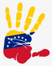 Bandera De Venezuela Png - Stop Hand Sign Png, Transparent Png, Free Download