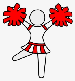 Cheerleader, Pom-poms - Cartoon Cheer Pom Poms, HD Png Download, Free Download