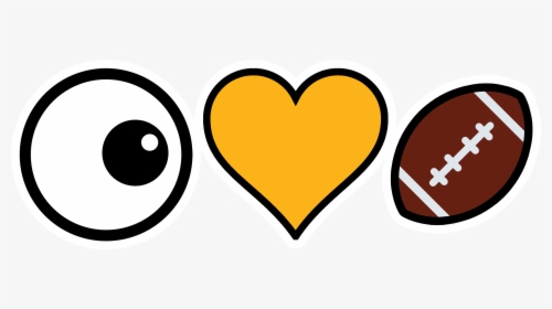 Wp I Love Football Yellow Emoji - Heart, HD Png Download, Free Download