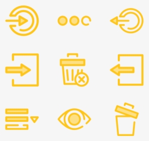 Essential Set - Icon Png Yellow, Transparent Png, Free Download