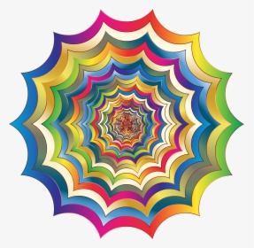 Spider Web Hypnotic Revitalized 6 Clip Arts - Color Spider Web, HD Png Download, Free Download