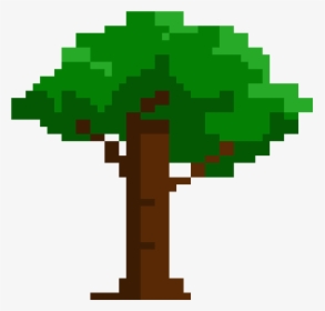 Pixel Art Apple Tree - Pixilart Tree, HD Png Download, Free Download