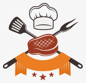 Barbecue Steak Food Clip Art - Chef Hat Vector Png, Transparent Png, Free Download
