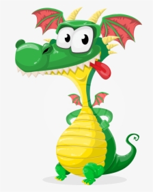 Cute Dragon Cartoon Vector Character Aka Spiky - Cute Dragon Png Logo, Transparent Png, Free Download