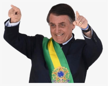 Jair Bolsonaro Pointing To The Public - President Jair Bolsonaro, HD Png Download, Free Download